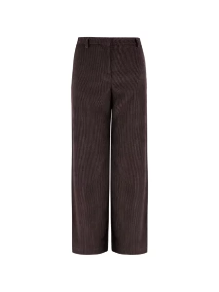 Pantaloni F.it de catifea cord maro