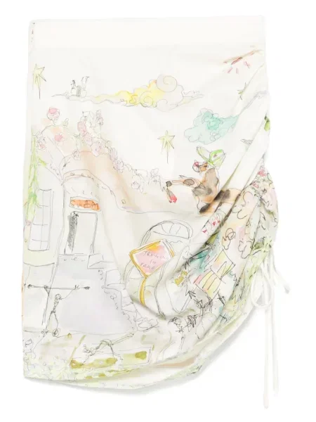 Fustă Alemais de in drapată