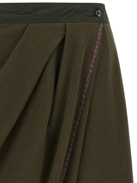 Pantaloni scurți Kiko Kostadinov drapate verde