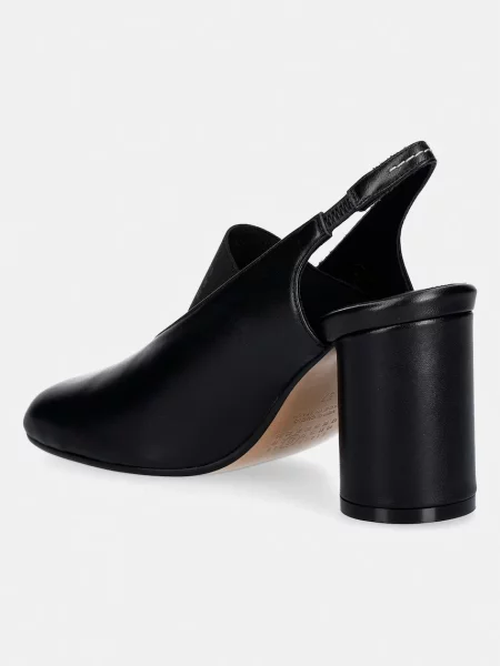 Czółenka Mm6 Maison Margiela z otwartą piętą czarna