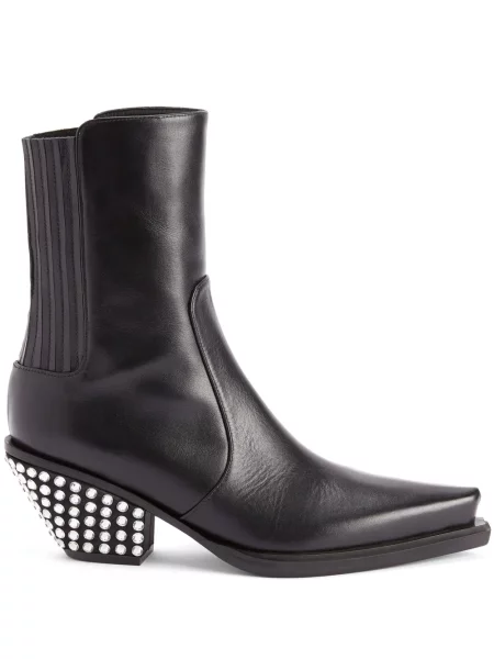 Cizme scurte Giuseppe Zanotti de cristal negru