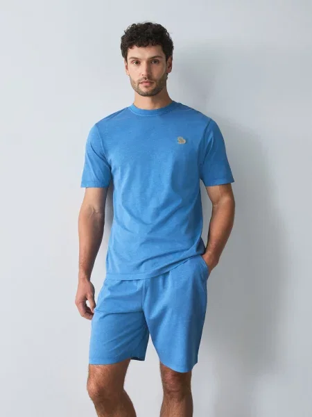 Next Pijama scurtă azur