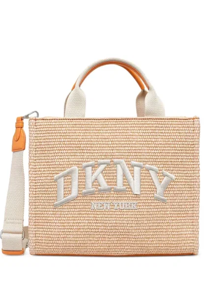 Shopper táska Dkny narancsszínű