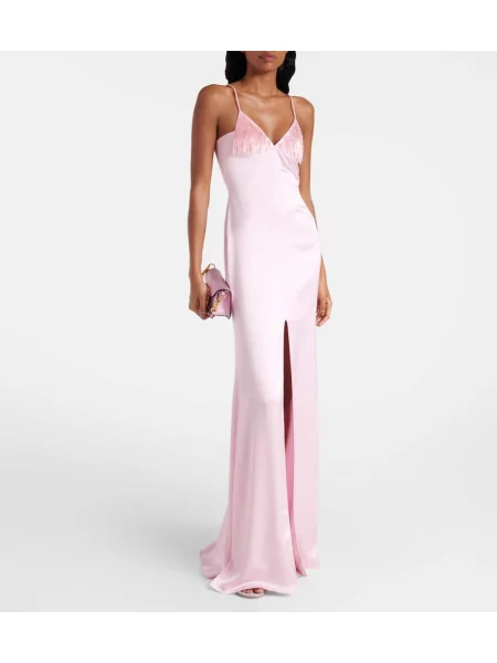 Rochie David Koma din satin roz