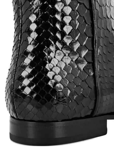 Cizme scurte Philipp Plein din piele negru