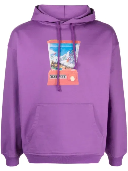 Hanorac cu glugă Paccbet cu imagine violet