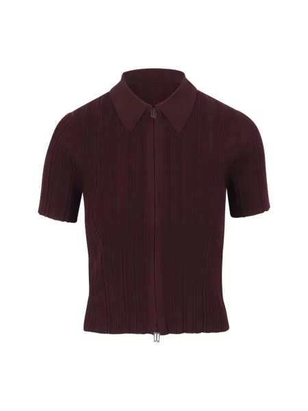 Koszulka polo Victoria Beckham fioletowa