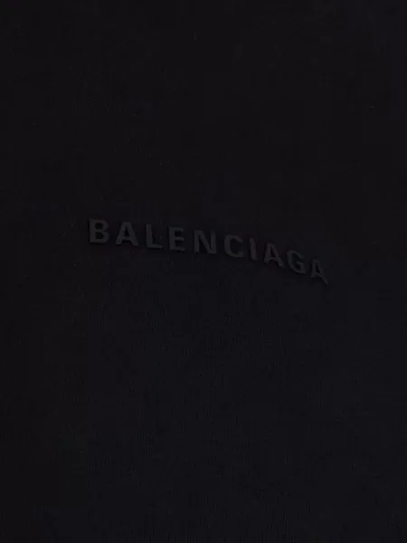 Hanorac cu glugă Balenciaga cu imagine negru