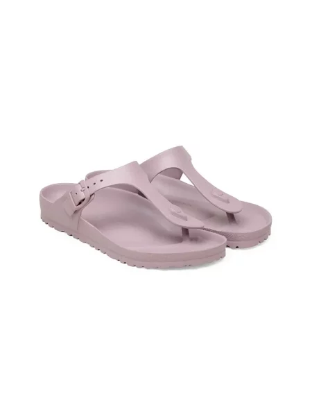 Șlapi Birkenstock cu toc plat violet