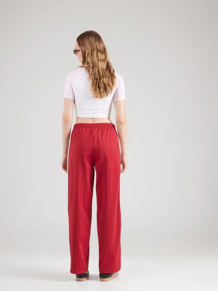 ADIDAS ORIGINALS Nohavice tmavočervená biela