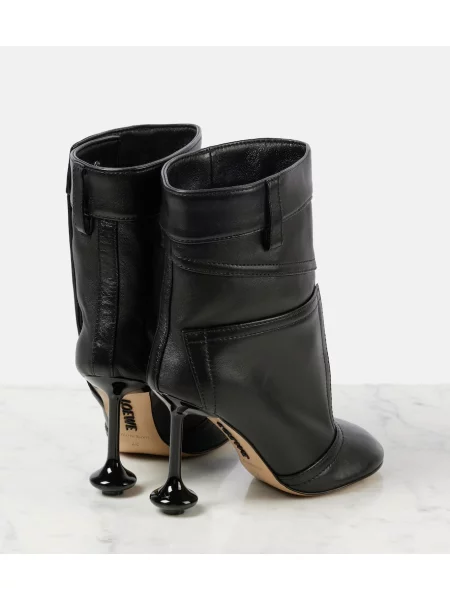 Cizme scurte Loewe din piele negru