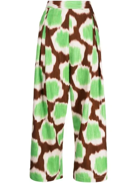 Pantaloni Biyan cu imagine maro