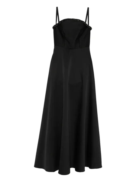 Rochie maxi Roland Mouret de cristal de costum negru