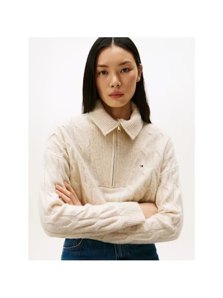 Sweter Tommy Hilfiger beżowy