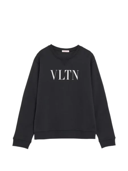 Hanorac crewneck Valentino Garavani cu decolteu rotund negru