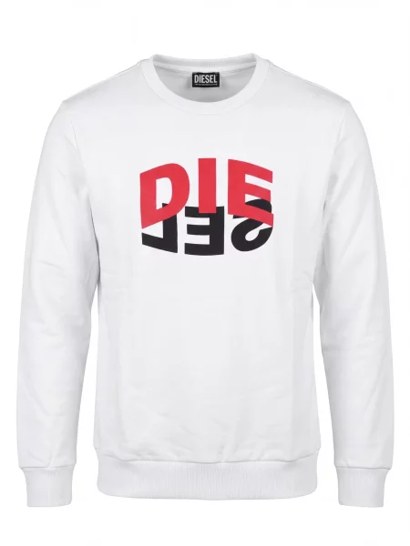 DIESEL Pulover alb