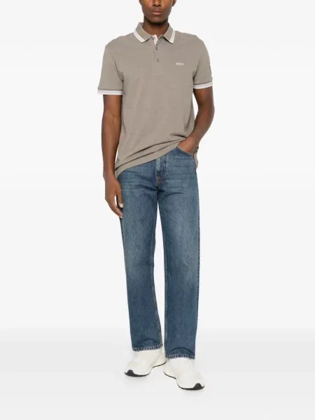 Tricou polo Boss cu broderie