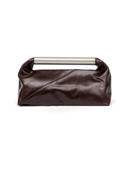 Maison Margiela torebka bagietka skórzana brązowa
