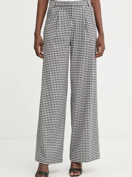 Morgan pantaloni pentru femei cu vâscoză negru