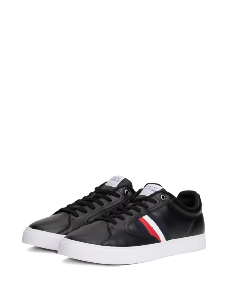 Sneakerși Tommy Hilfiger cu dungi negru
