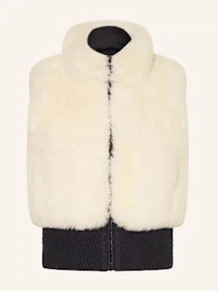 Mrs & Hugs Kamizelka Ze Sztucznego Futra weiss