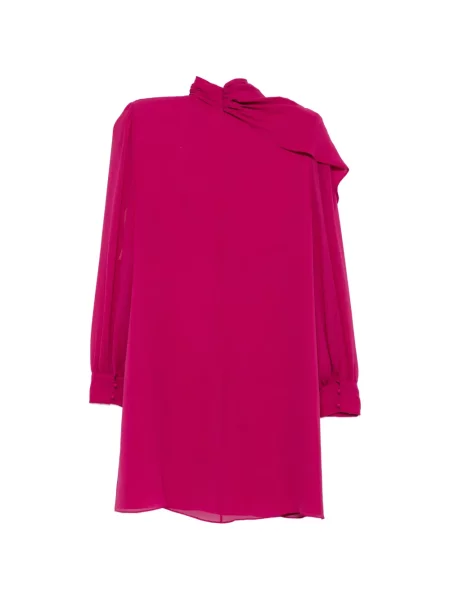 Lung rochie mini Valentino Garavani drapată roz