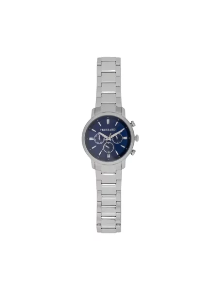 Trussardi zegarek srebrny szary