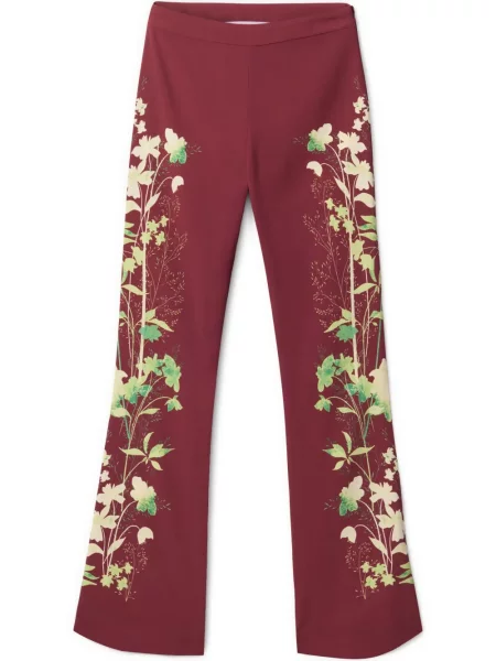 Pantaloni La Doublej cu imagine roșu