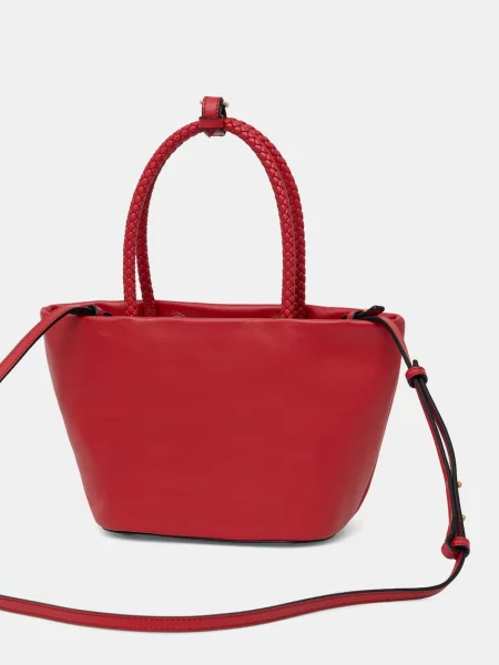 Tommy Hilfiger torebka crossbody skórzana czerwona
