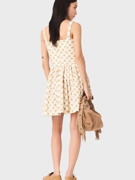 Квіткова сукня Maje з принтом жовта