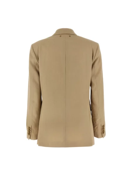 Marynarka Golden Goose wełniana dwurzędowa beżowa