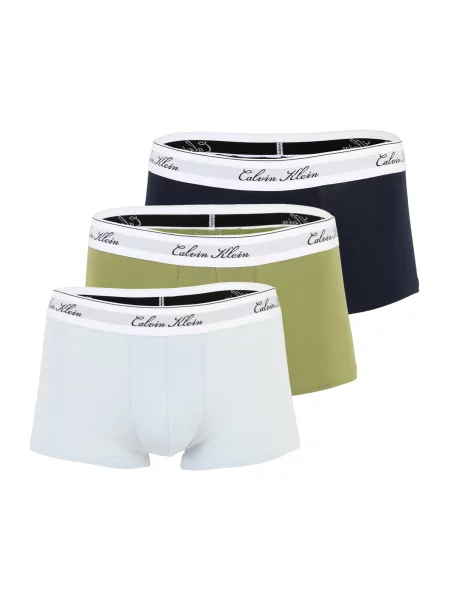 Calvin Klein Underwear Boxeri bleumarin / azuriu / verde kiwi alb