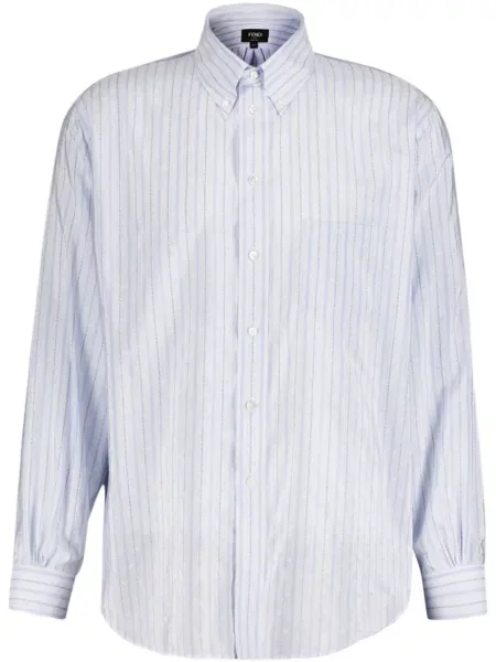 Cămașă Fendi cu dungi albastru