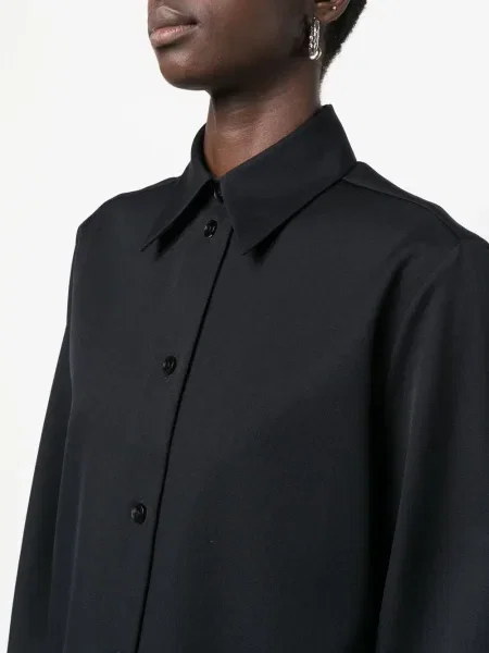 Cămașă Jil Sander de lână albastru