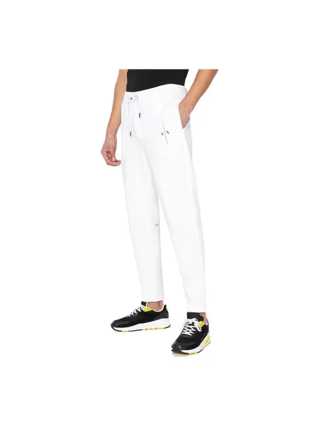 Pantaloni Eax alb