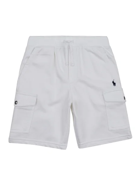 Pantaloni scurți cargo copii Polo Ralph Lauren alb