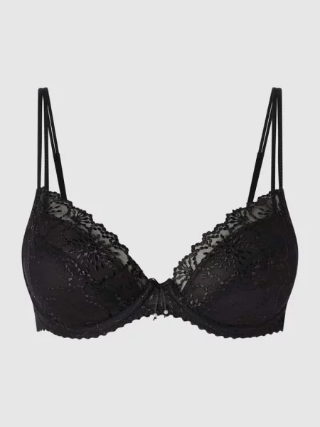 Biustonosz push up z obszyciem koronką model ‘Jane’ Marie Jo czarny