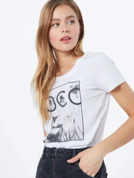 EINSTEIN & NEWTON Tricou / negru alb