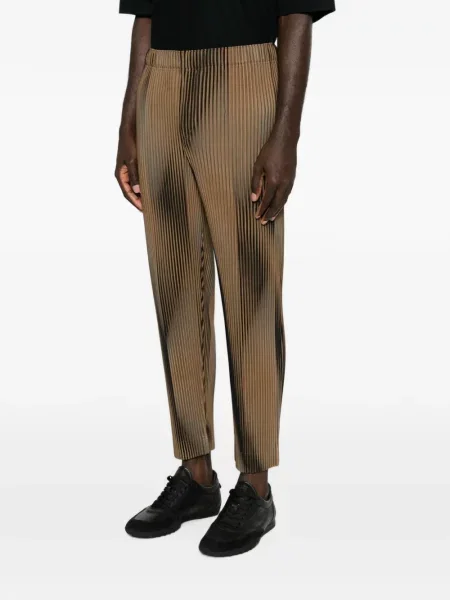 Apkirptas kelnės Homme Plissé Issey Miyake ruda