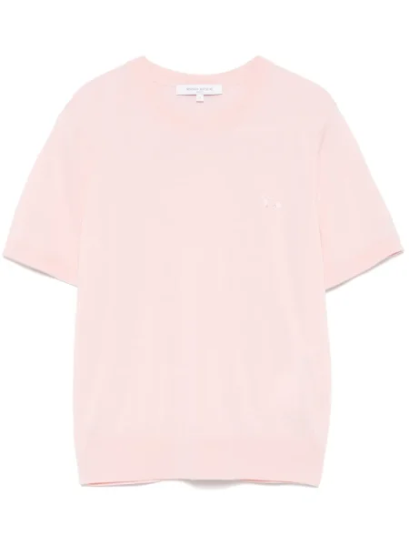 Koszulka dziecięca Maison Kitsune różowa
