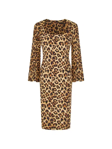 Rochie midi Chiara Boni La Petite Robe cu imagine cu model leopard