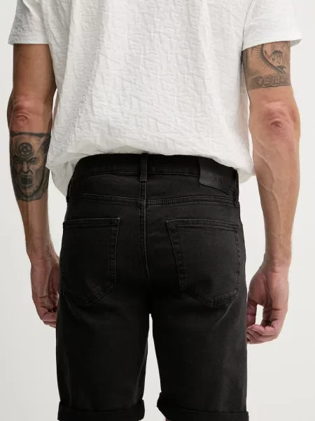 Calvin Klein Jeans szorty jeansowe czarne
