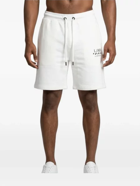 Pantaloni scurți Off-white cu imagine alb