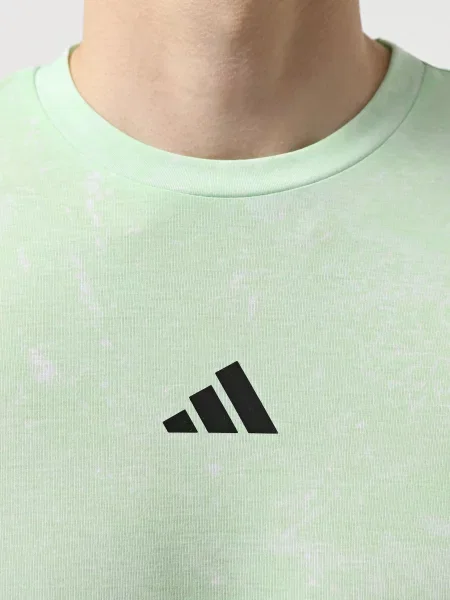 Adidas Футболка спортивна Світло-зелений Поліестер/еластан зелена