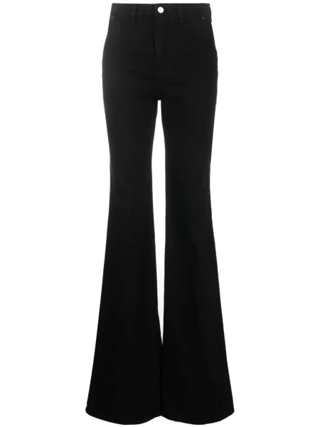 Spodnie Del Core dzwony czarne