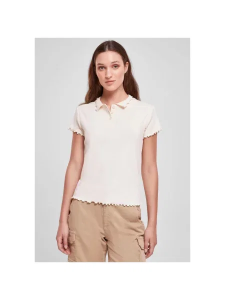 Koszulka polo Urban Classics biała