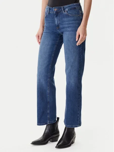ONLY Τζιν Blush Σκούρο Straight Fit μπλε