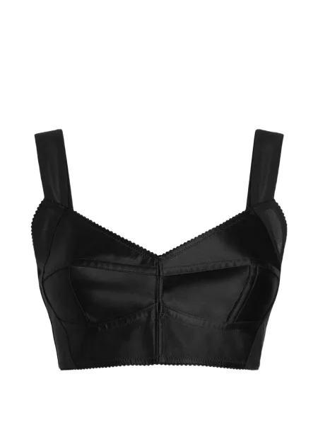 Top Dolce & Gabbana din satin negru