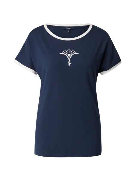 JOOP! Tricou albastru închis alb