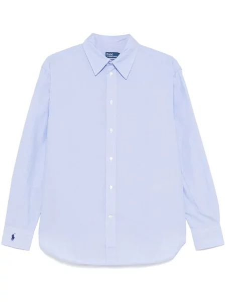 Portofel Polo Ralph Lauren din poplin cu imagine în carouri albastru